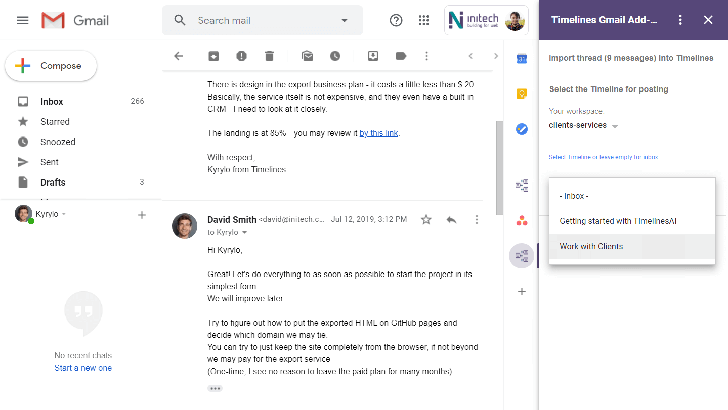 Screenshot 3 - TimelinesAI Screenshot 3