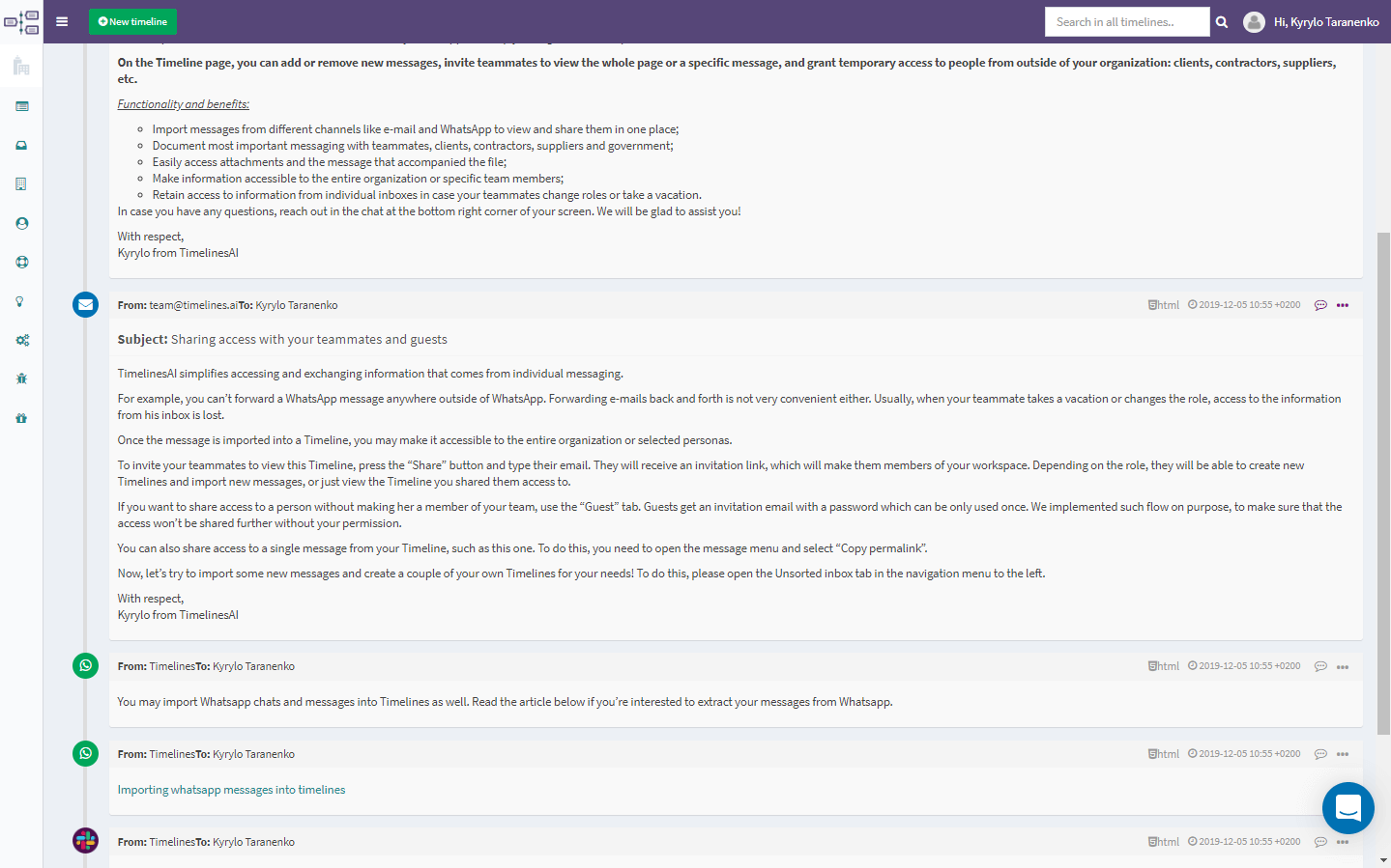Timelines 2 - TimelinesAI Timelines 2