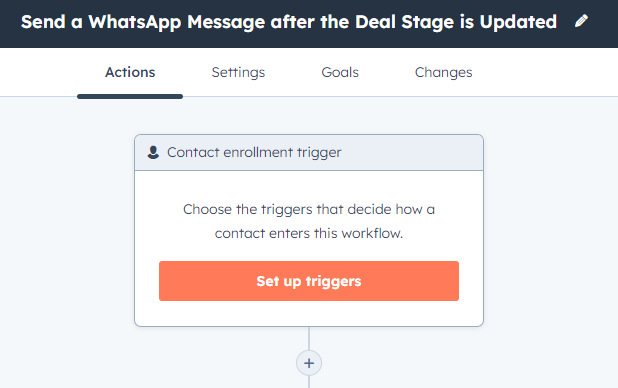 HubSpot Workflows. Send a WhatsApp Message 2