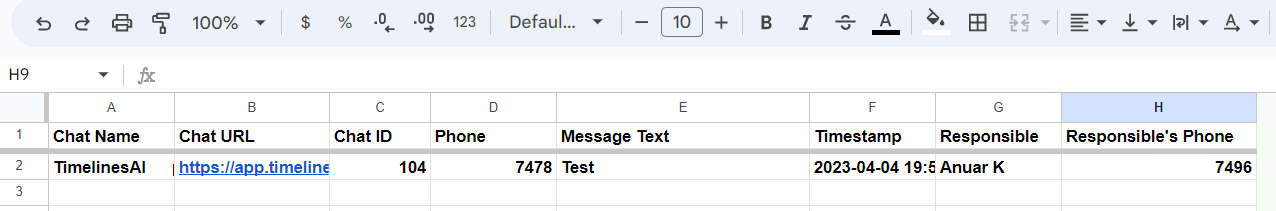 Make Integration 1. Google Sheets and WhatsApp 8