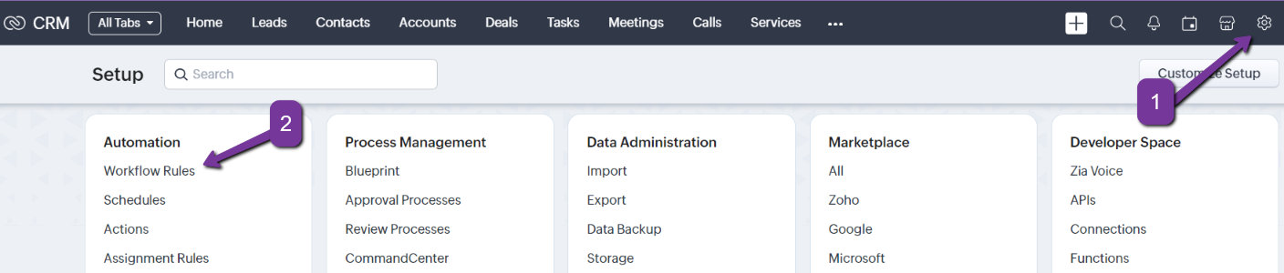 Zoho CRM Integration. Create Leads Deals Based on New Contacts 1