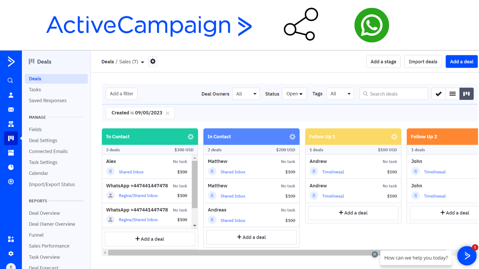 activecampaign whatsapp integration
