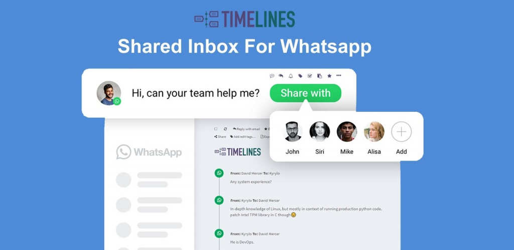 Communication with healthcare provider via WhatsApp